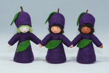 Plum Fairy (handmade decorative felt doll) - Eco Flower Fairies LLC - Waldorf Doll Shop - Handmade by Ambrosius