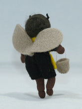 Bee Baby (miniature bendable hanging felt doll, with apron) - Eco Flower Fairies LLC - Waldorf Doll Shop - Handmade by Ambrosius