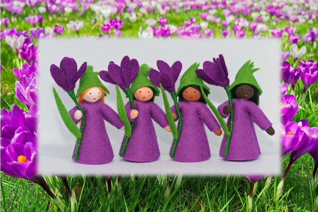 Crocus Fairy | Waldorf Doll Shop | Eco Flower Fairies | Handmade by Ambrosius