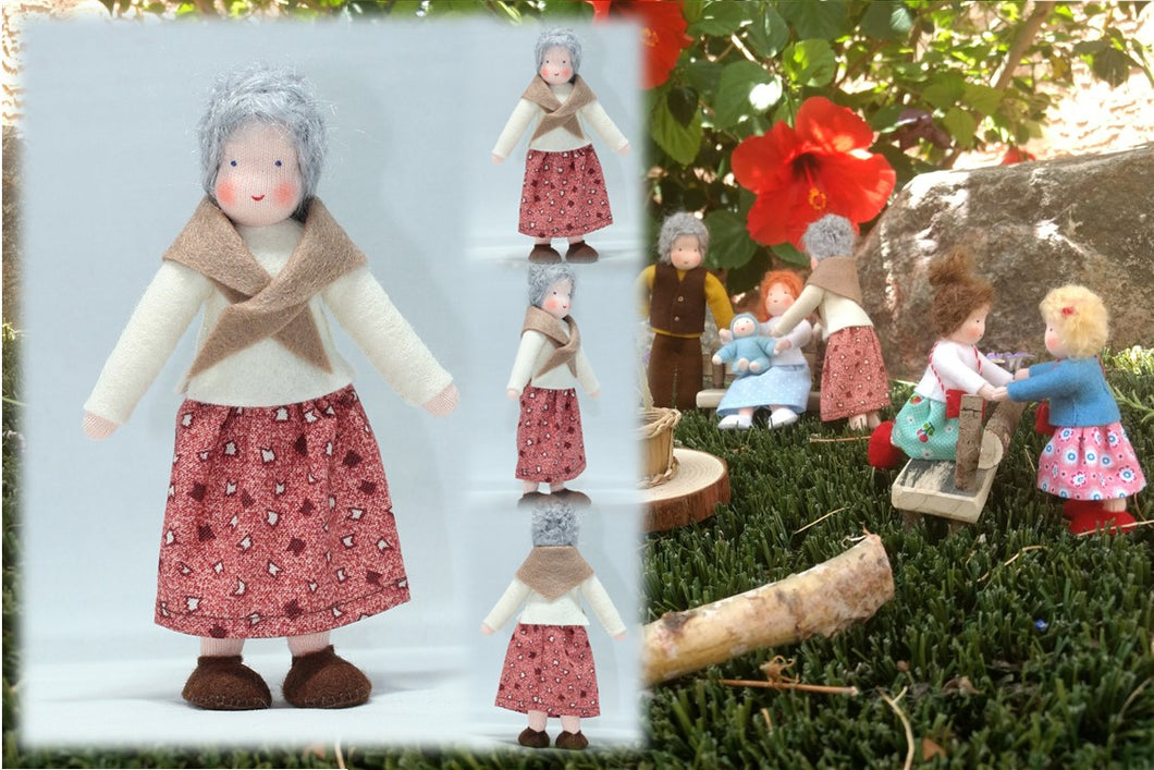 Waldorf Grandmother Doll (fair skin) | Waldorf Doll Shop | Eco Flower Fairies | Handmade by Ambrosius