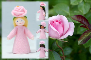 Rose Fairy | Waldorf Doll Shop | Eco Flower Fairies | Handmade by Ambrosius