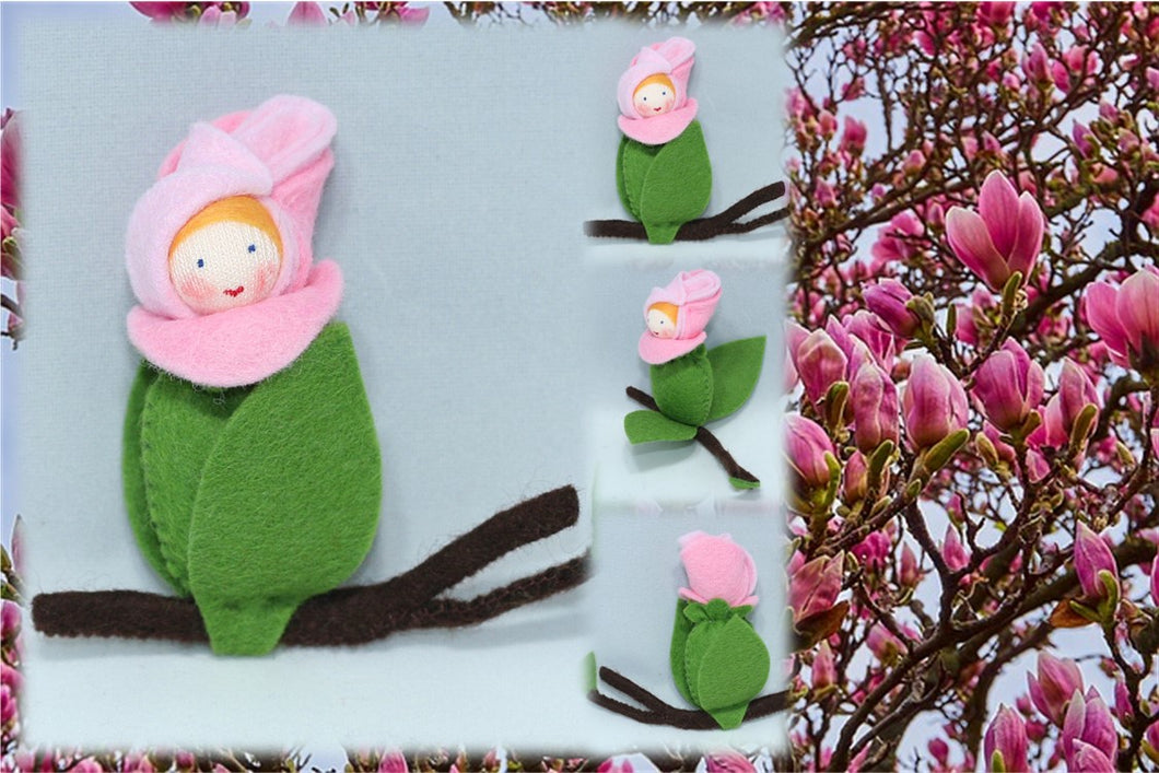 Magnolia Bud Baby | Waldorf Doll Shop | Eco Flower Fairies | Handmade by Ambrosius