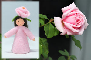 Rose Fairy | Waldorf Doll Shop | Eco Flower Fairies | Handmade by Ambrosius