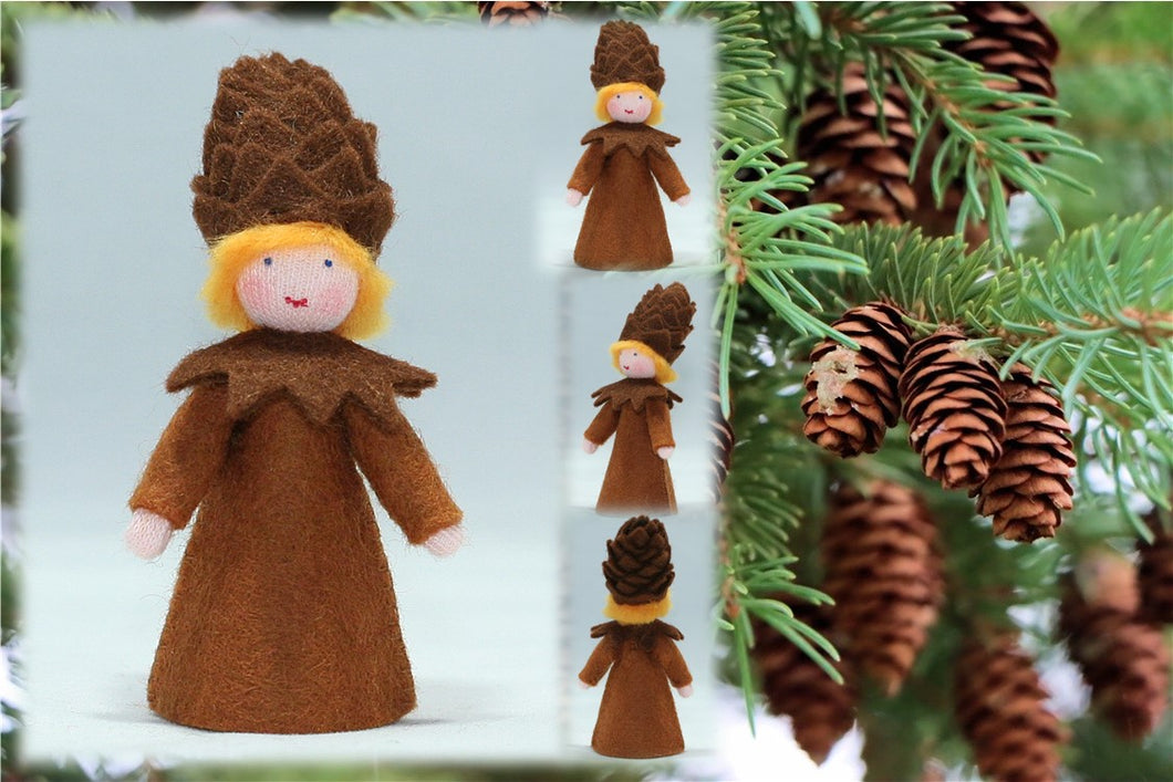 Pine Cone Prince (fair skin) | Waldorf Doll Shop | Eco Flower Fairies | Handmade by Ambrosius