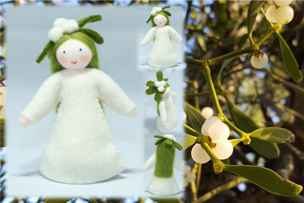 Mistletoe Fairy | Waldorf Doll Shop | Eco Flower Fairies | Handmade by Ambrosius