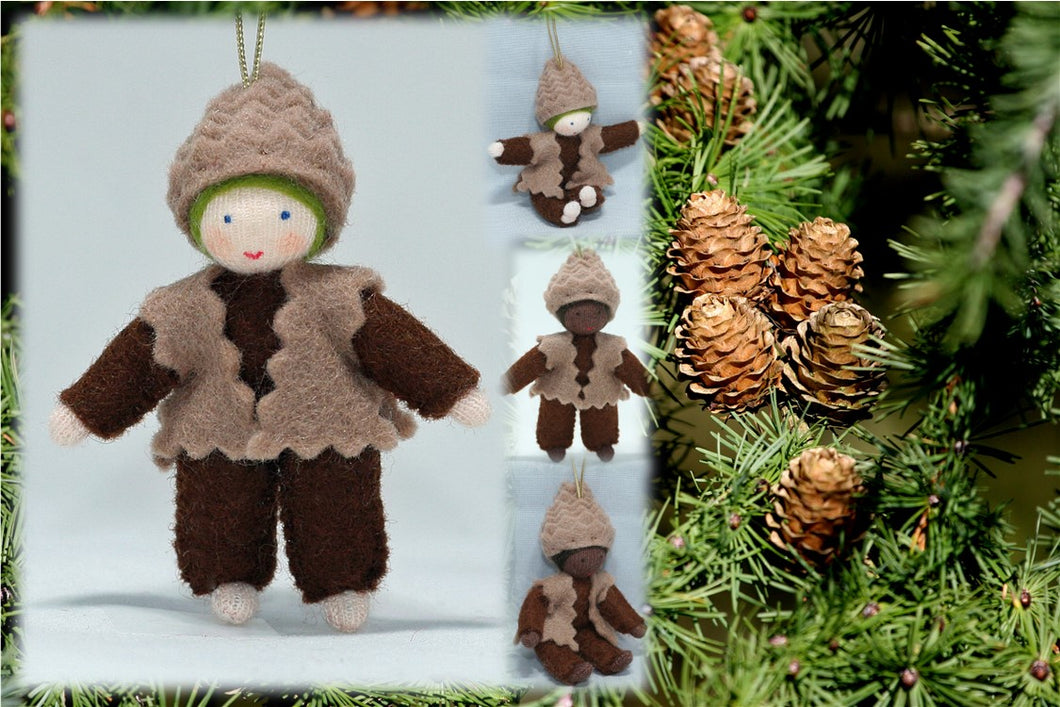 Pine Cone Baby | Waldorf Doll Shop | Eco Flower Fairies | Handmade by Ambrosius